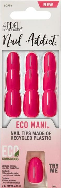 Produktbild Ardell Nail Addict Eco Mani Poppy 30 Stk (Kunstnägel, Nude-Design)