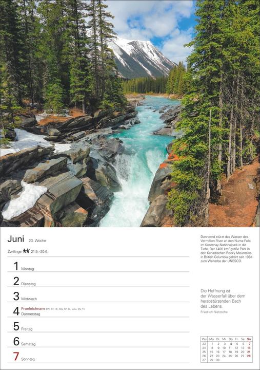 Produktbild Harenberg Kanada Wochenplaner 2026 - Eine Reise in 53 Bildern
