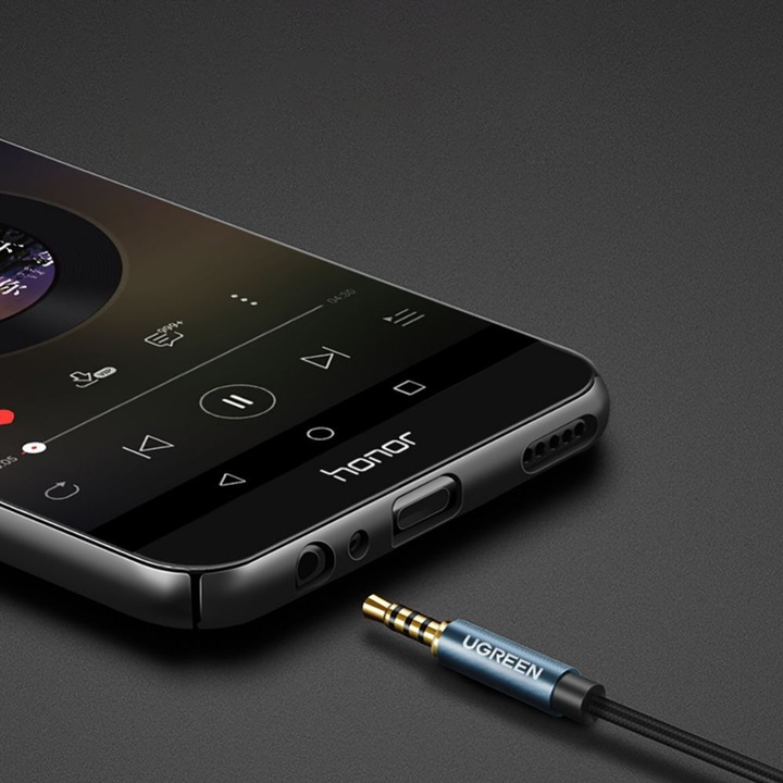 Productafbeelding Ugreen Audio AUX jack hoofdtelefoon verlengkabel 4-pin (1 m, 3,5 mm aansluiting (AUX))