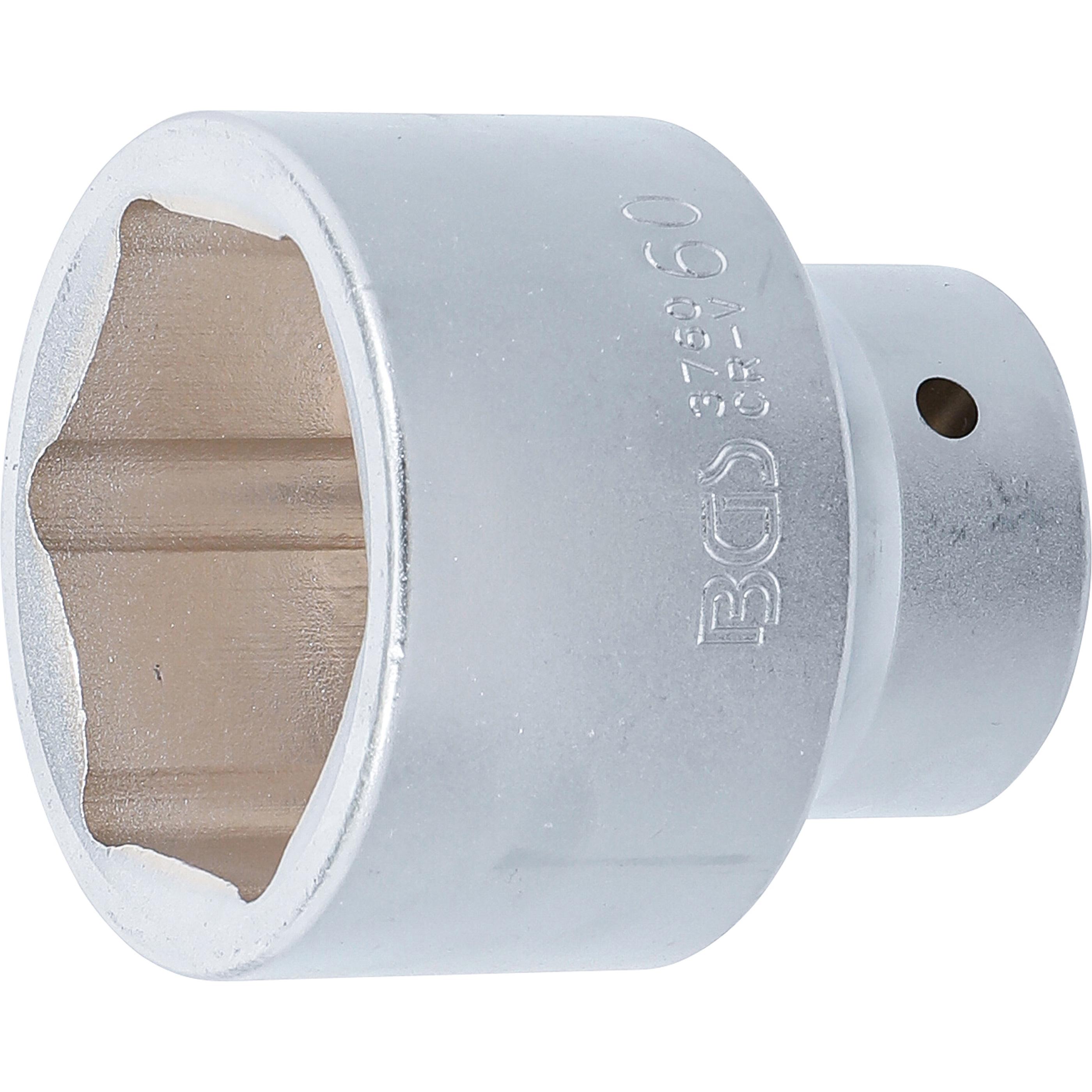 BGS, Steckschlüssel + Stecknuss, Steckschlüssel-Einsatz Sechskant Antrieb Innenvierkant 25 mm (1") SW 60 mm (60 mm)