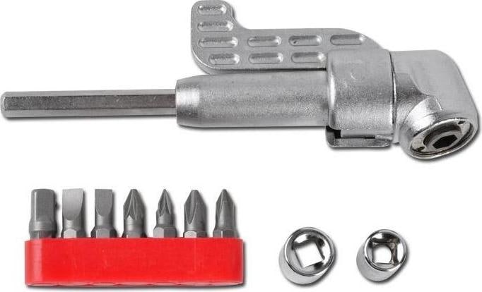 Image du produit BGS Support d'angle pour visseuse 10 pièces (Tige de 6,3 mm, Tige de 8 mm, Tige de 10 mm, 3/8", 5/16", 3/4", 1/4", 1/2")