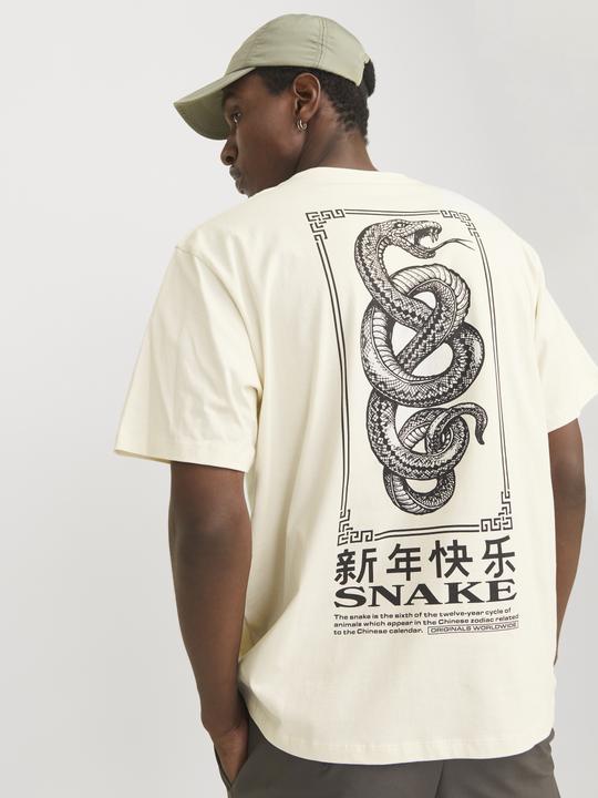 Produktbild Jack & Jones Jorsnake Tee Ss Crew Neck Tg Ln (XL)