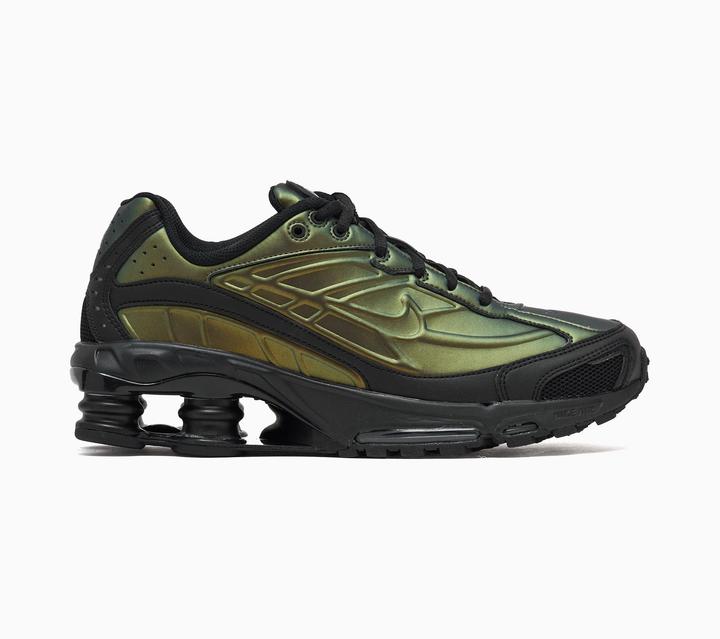 Metallic Silver, Noir, Olive Flak