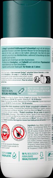 Image du produit Kneipp Bain moussant Saison hivernale (200 ml, Bain moussant)