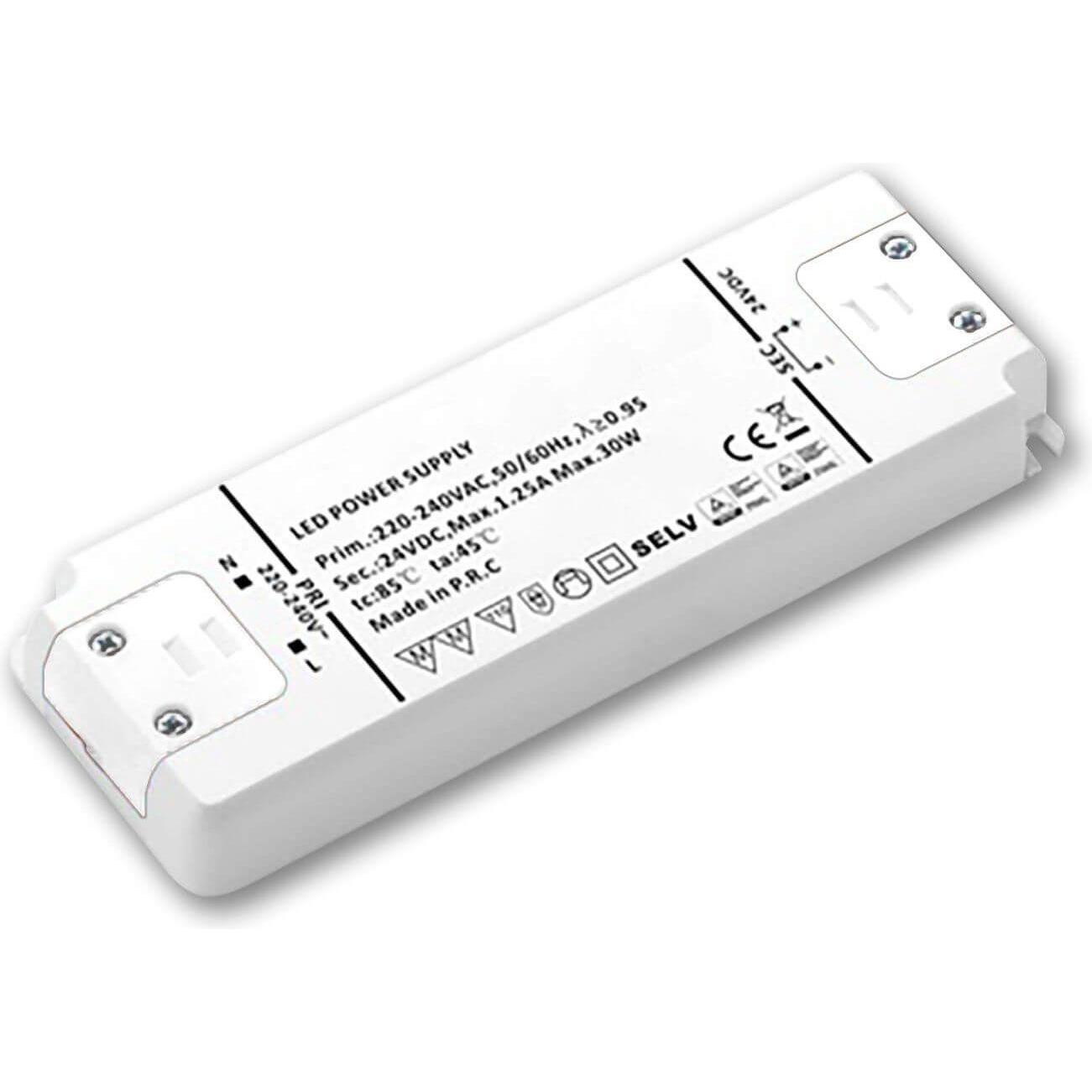 Isoled, Zubehör Beleuchtung, LED Trafo 24V/DC, 0-30W, ultraflach, SELV, MM