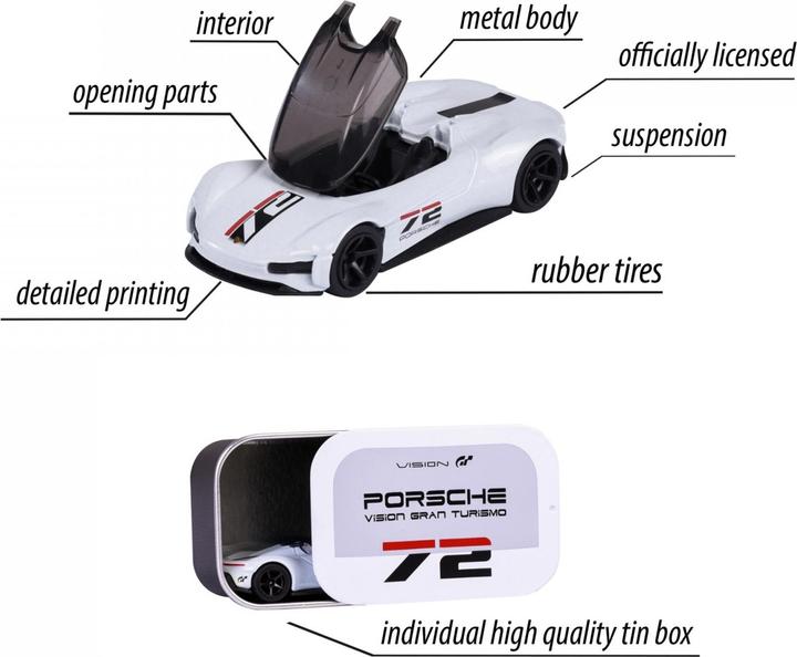 Actual product image Majorette Porsche Motorsport Deluxe Vision GT