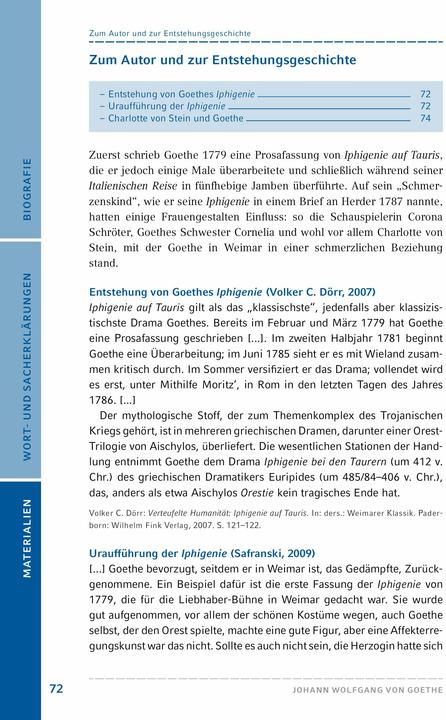 Produktbild Iphigenie auf Tauris (Deutsch, Johann Wolfgang von Goethe, 2020)