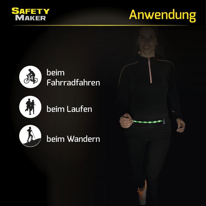 Immagine prodotto SafetyMaker LED Gürteltasche schwarz grün