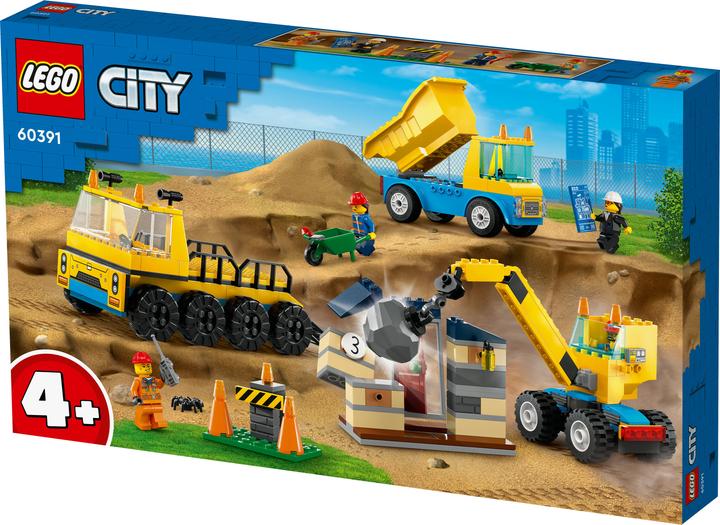 Image du produit LEGO Véhicules de construction et grue avec boule de démolition (60391, LEGO City)