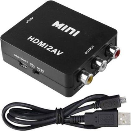 Actual product image JTI HDMI to AV video converter adapter - Black