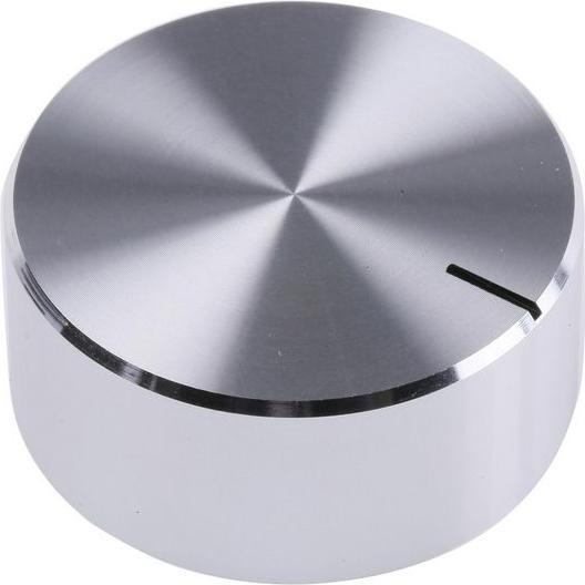 RS PRO Spun finish aluminium clad knob,32mm dia