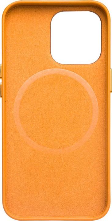 Image du produit QiAlino Coque cuir véritable (compatible MagSafe) Orange (Apple iPhone 14 Pro Max)