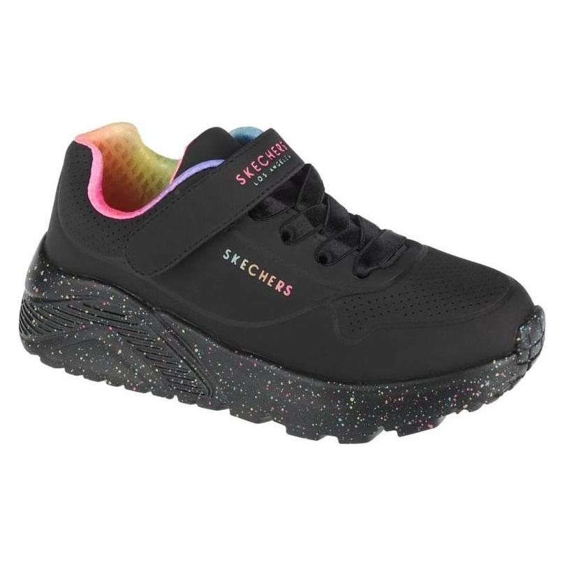 Skechers, Meisjes, Sneakers, Uno Lite Regenboog Spikkels 310457L-Bkmt - 29, Veelkleurig, Zwart, (29)