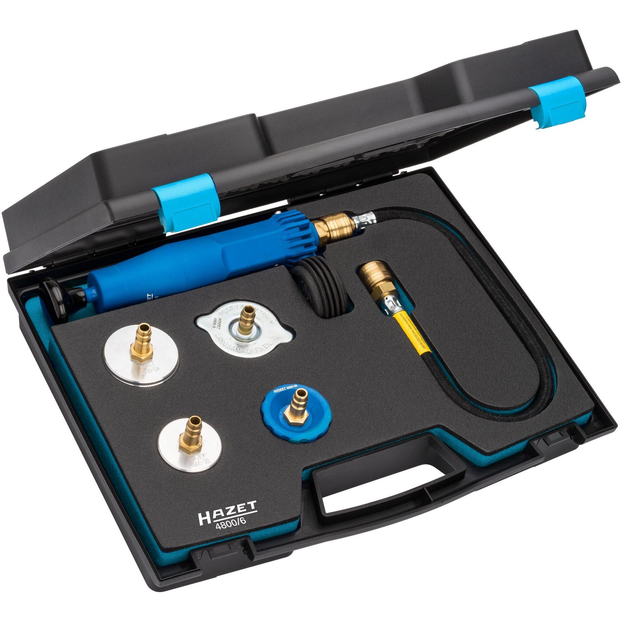 HAZET, Utensili autofficina, Tester per sistemi di raffreddamento per macchine agricole 4800/6 ∙ Numero di strumenti: 6