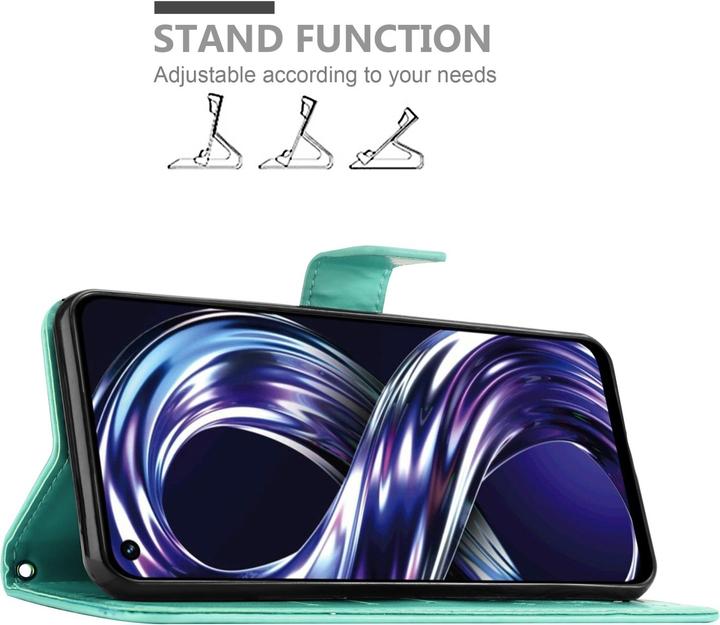 Image du produit Cadorabo Housse Flower Book pour Realme 8i / Narzo 50 4G (Realme 8i)