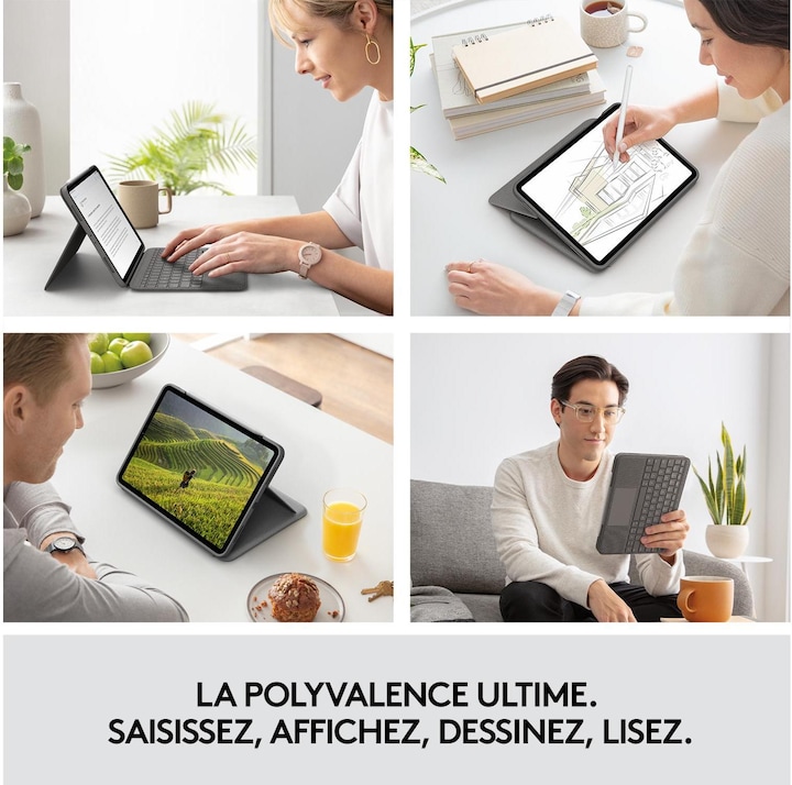Image du produit Logitech Folio Touch (CH, iPad Pro 11 2018 (1. Gen), iPad Pro 11 2021 (3ème génération), iPad Pro 11 2020 (2. Gen), iPad Pro 11 2022 (4e génération))
