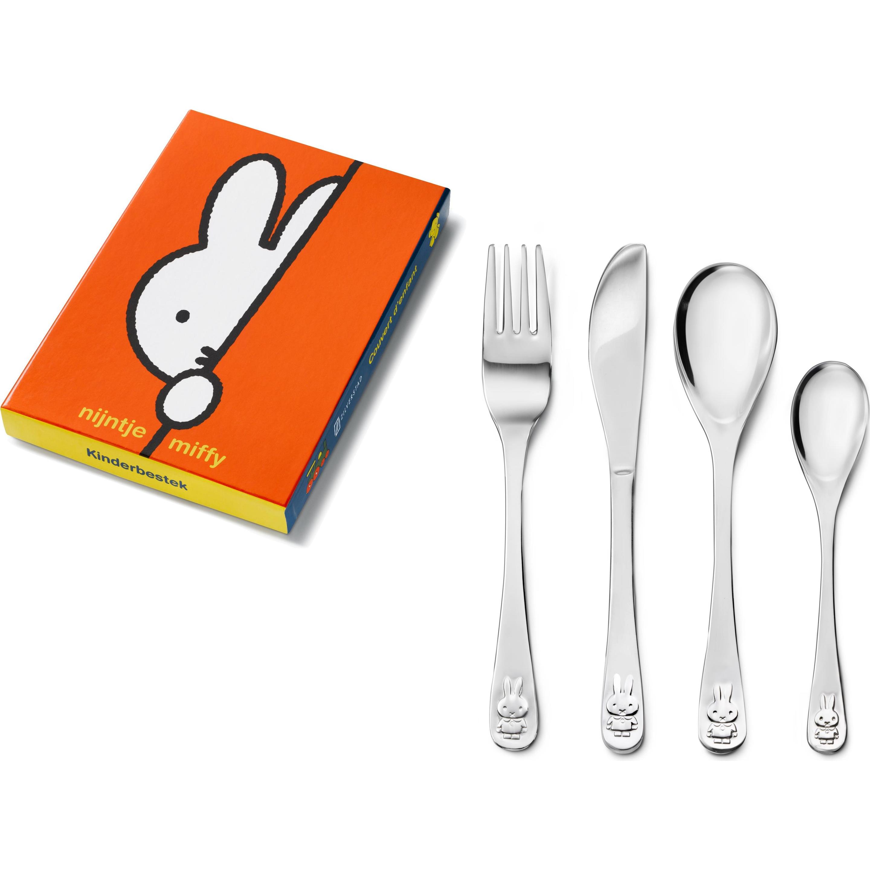 Thumbnail - Zilverstad, Kindergeschirr + Kinderbesteck, Miffy