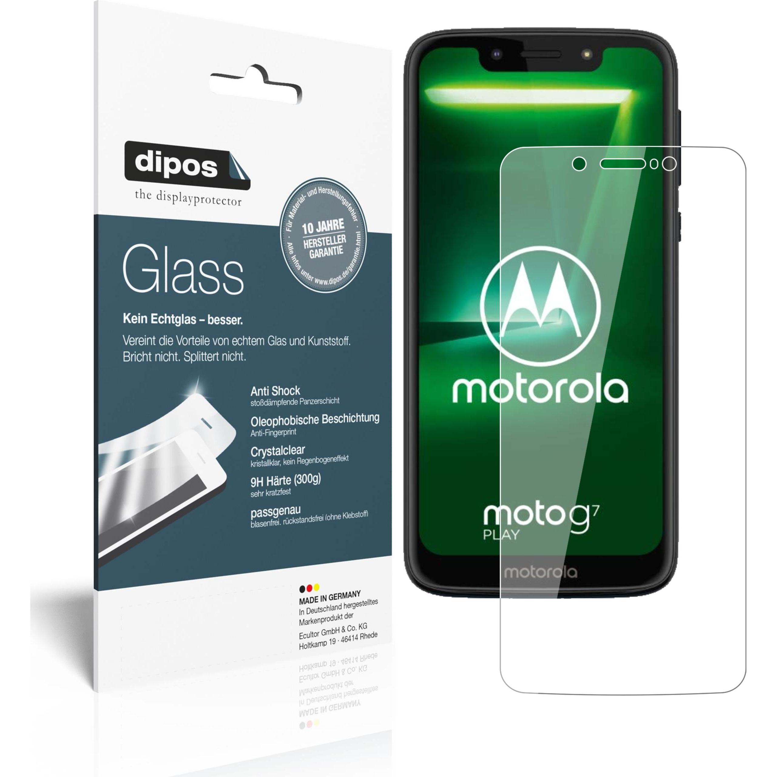 Dipos Displayschutz Anti-Shock (1 Stück, Motorola Moto G7 Play), Smartphone Schutzfolie, Transparent
