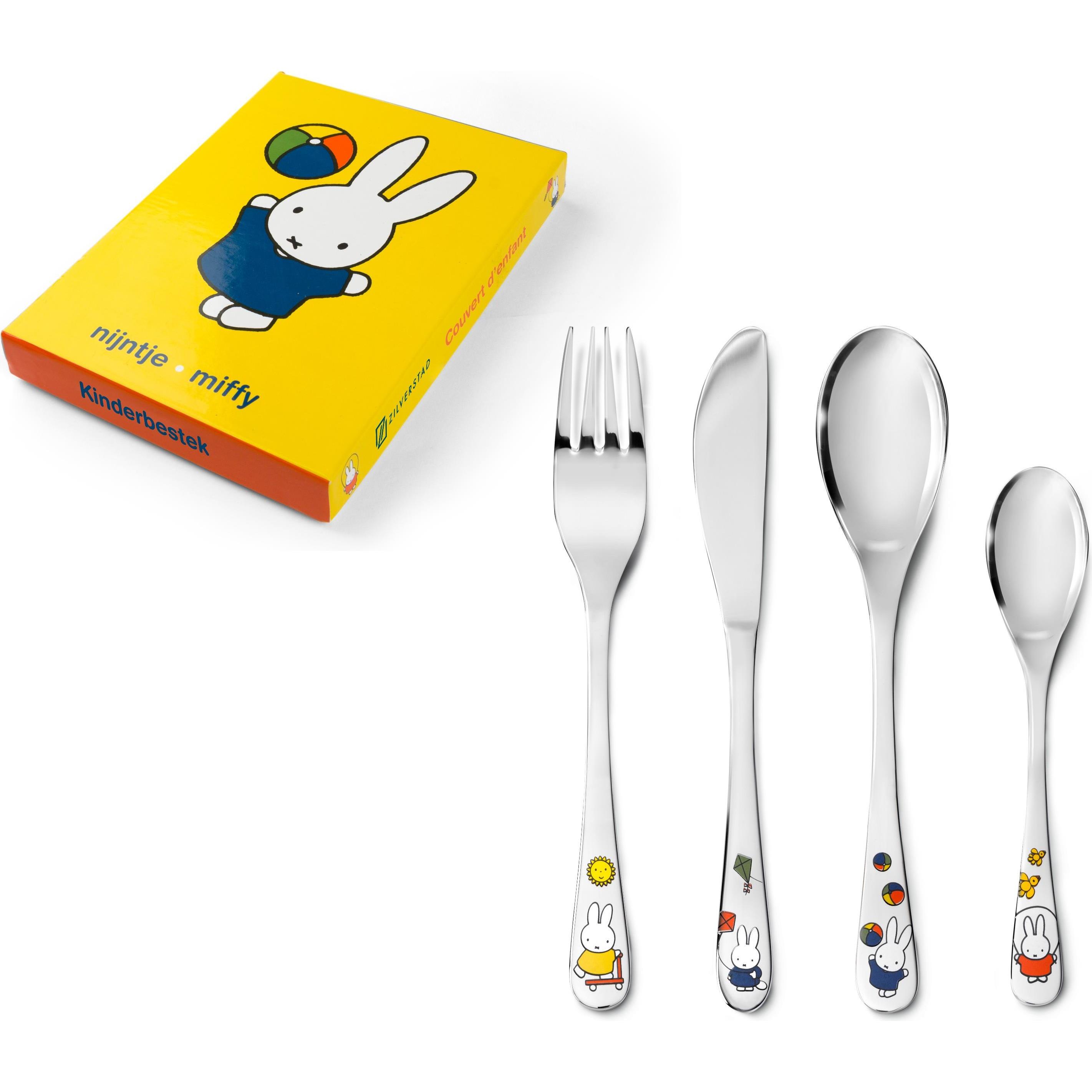 Thumbnail - Zilverstad, Kindergeschirr + Kinderbesteck, Miffy