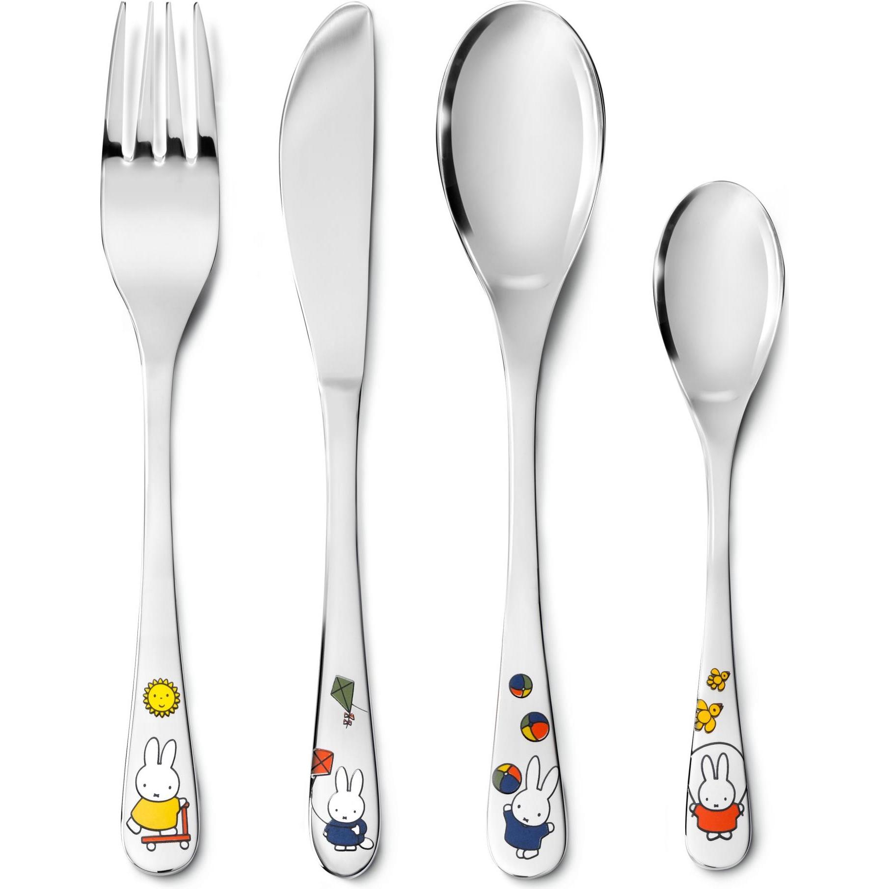 Zilverstad, Kindergeschirr + Kinderbesteck, Miffy