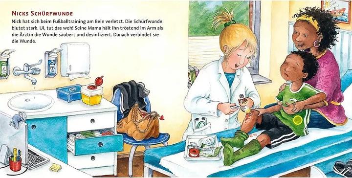 Actual product image Listen (sound book): At the paediatrician (Kyrima Trapp, German)