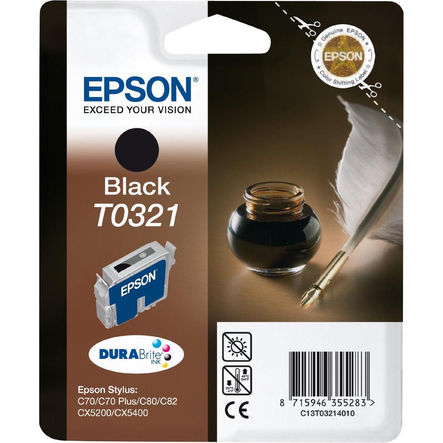 Epson, Druckerpatrone, T0321 (BK)
