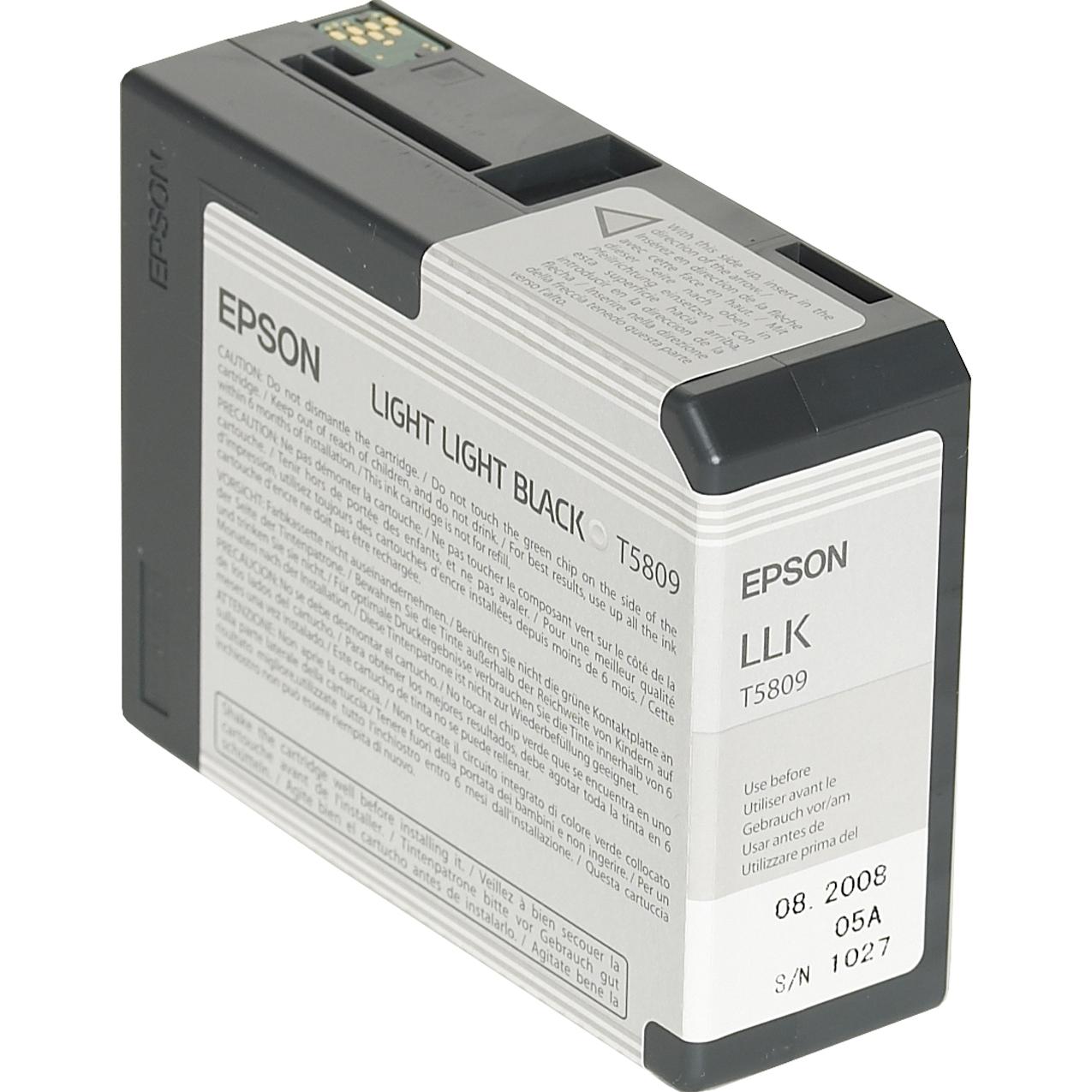 Epson, Druckerpatrone, T5809 (BK, GY)