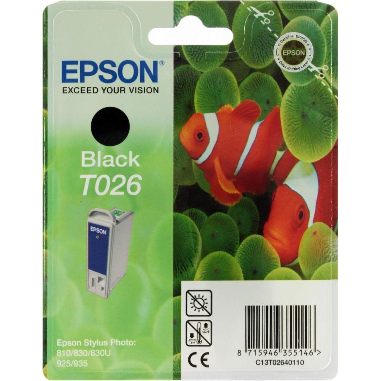 Epson, Druckerpatrone, T026 (BK)