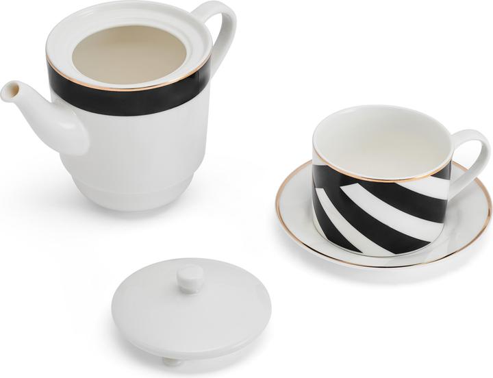 Actual product image Mikasa Luxe Deco China Tea for One Set, White