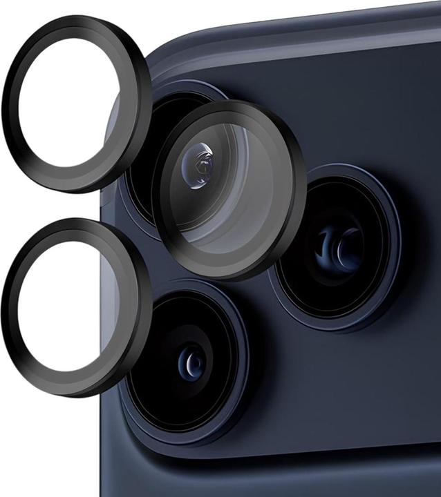 Produktbild PanzerGlass Hoops Camera Lens Protector (1 Stk., Apple iPhone 16 Pro, Apple iPhone 16 Pro Max, Apple iPhone 17 Pro, Apple iPhone 17 Pro Max)