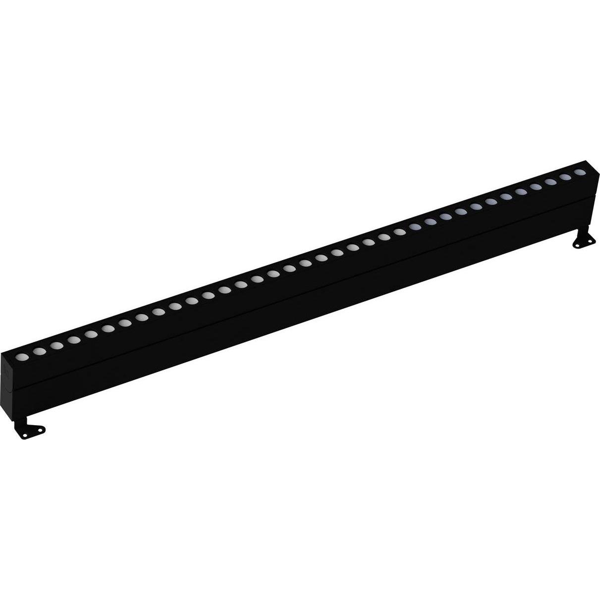 Nova Luce, Fassadenbeleuchtung, WALL WASHER LED Wandstrahler Schwarz 48W IP67 Warmweiss 100x6,5x12cm 9011162 (IP67)