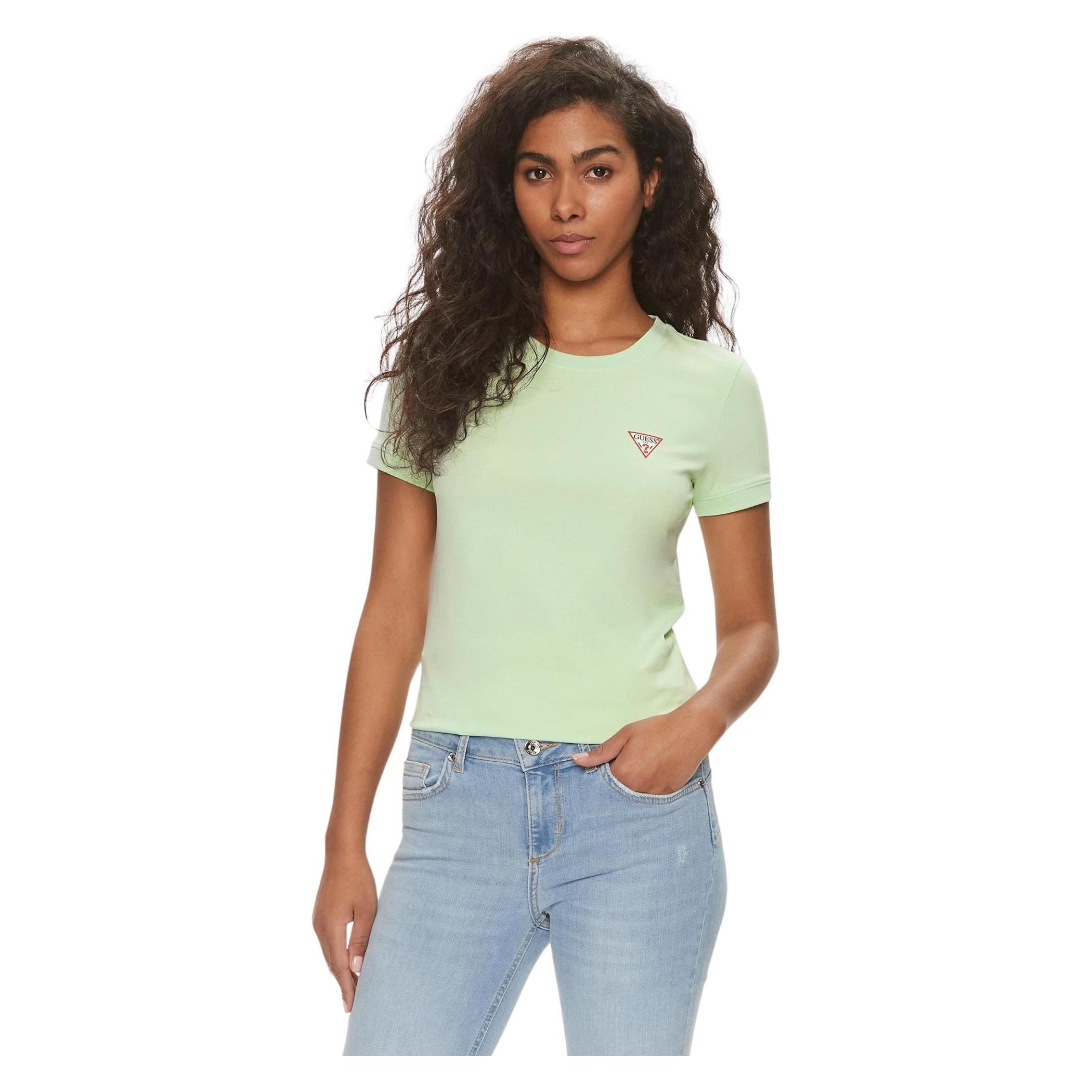 Guess, Damen, Shirts, T-shirt Mini Triangle, Mehrfarbig, (Xl)