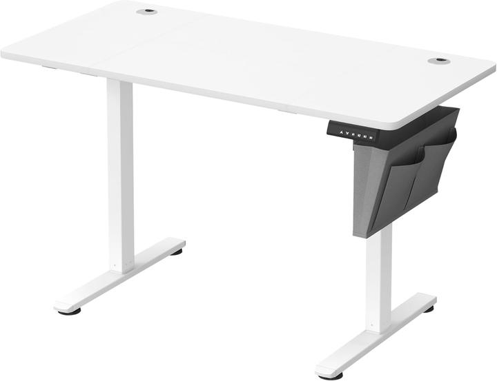 Songmics Elektrischer Höhenverstellbarer Schreibtisch Weiss Holz