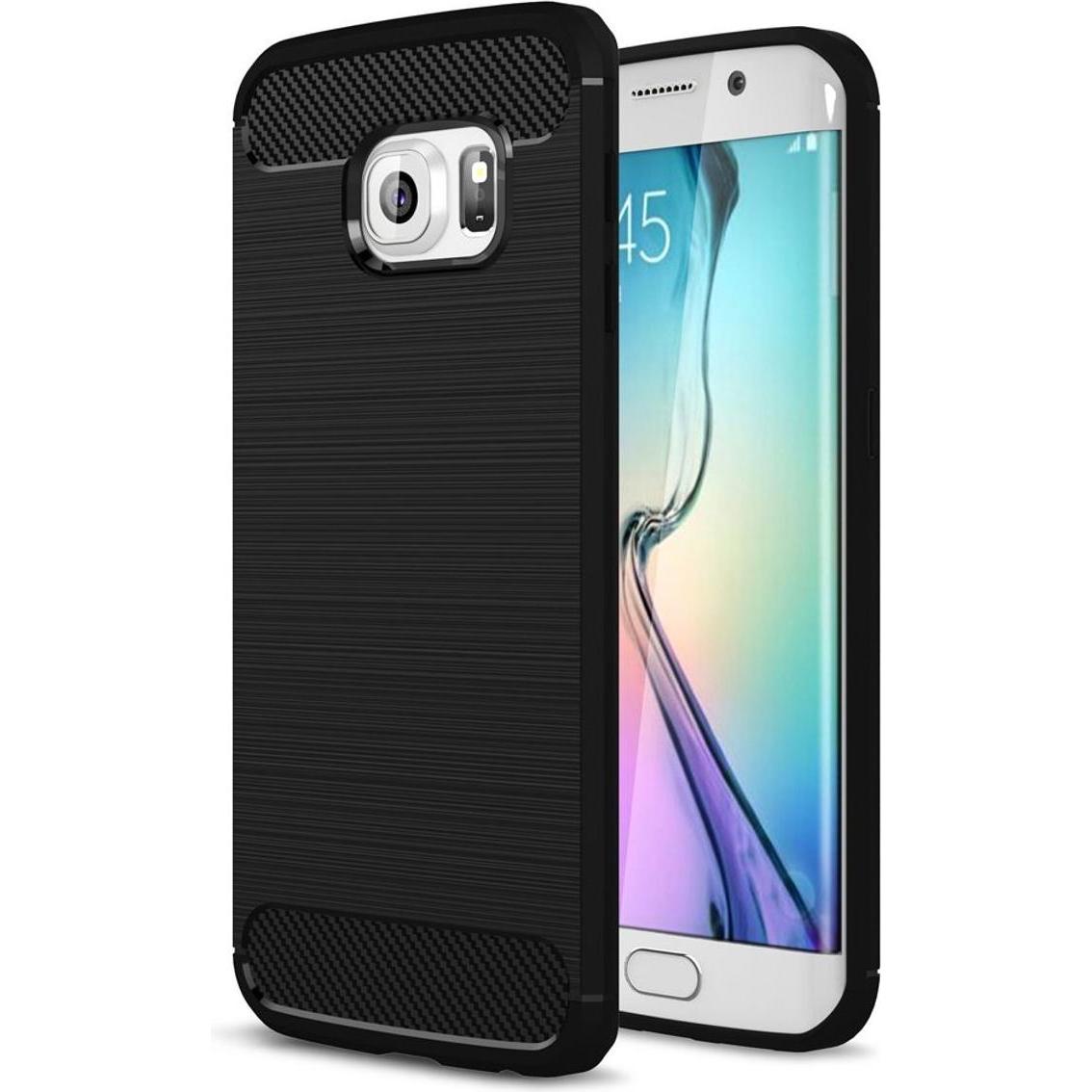 König Design Handyhülle für Samsung Galaxy S6 Edge Schutzcase Backcover Bumper Etuis Schwarz (Samsung Galaxy S6 Edge), S...