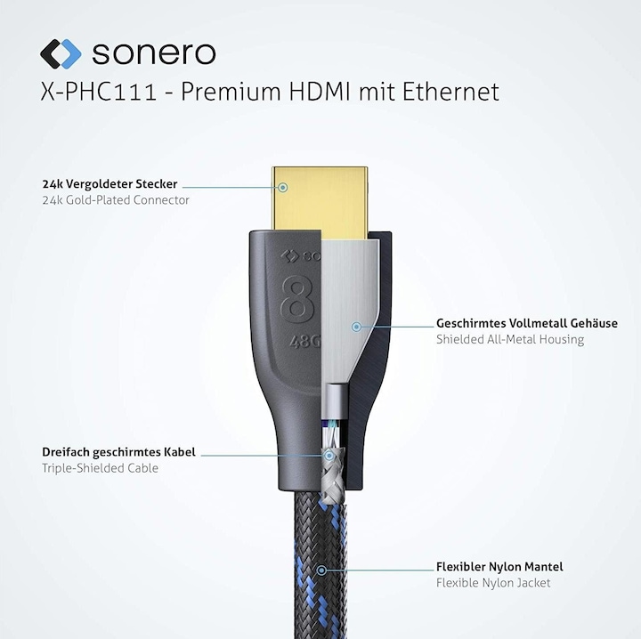 Produktbild Sonero HDMI (Typ A) — HDMI (Typ A) (0.50 m, HDMI)