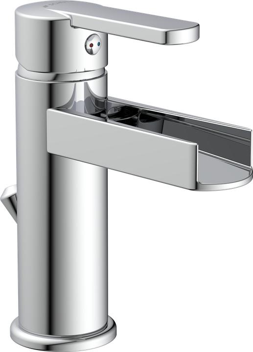 Actual product image Schütte Bathroom tap NIAGARA basin mixer chrome waterfall single lever mixer 26110