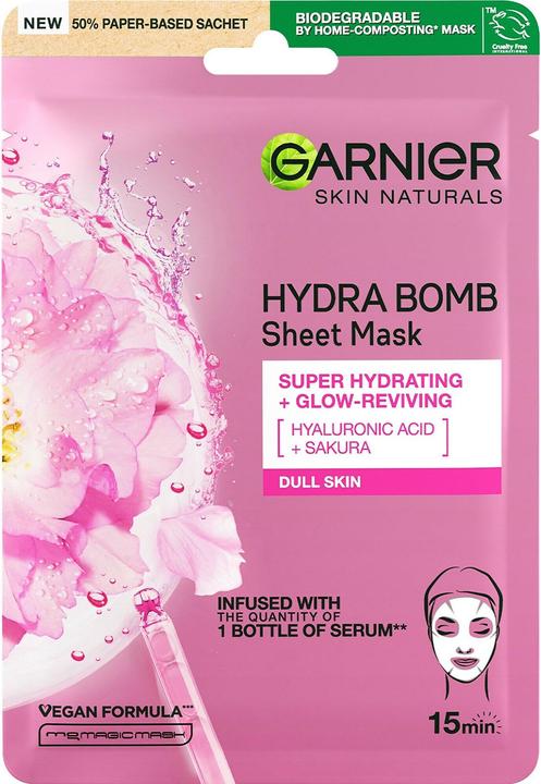 Garnier Moisture Bomb Sakura Hydrating Tissue Face Mask