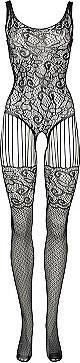 Actual product image Le Désir Lace and Fishnet Bodystocking (One size)