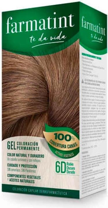 Produktbild Farmatint gel coloración permanente #6d-rubio oscuro dorado (6D)