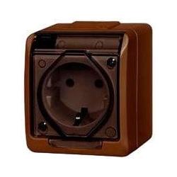 Thumbnail - Elektro-Plast, Steckdose, PLUG SOCKET HERMES 0324-06 BROWN