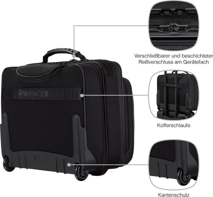 Productafbeelding Wenger Legacy Black Series 15.6" Trolley-Laptop-Tasche mit Tablet-Fach - schwarz (15.60")