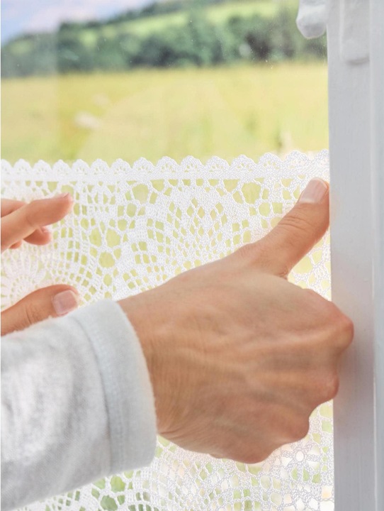 Actual product image tesa Powerstrips for glass, transparent adhesive strips