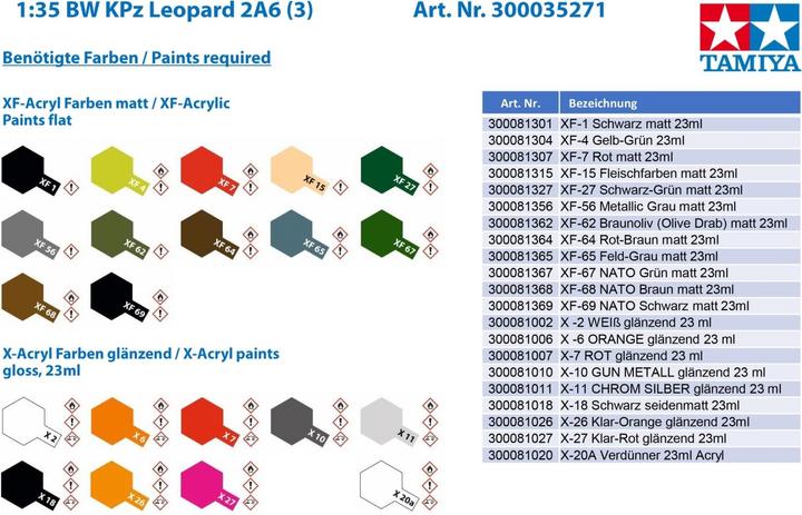 Immagine prodotto Tamiya Carro armato principale Leopard 2 A6