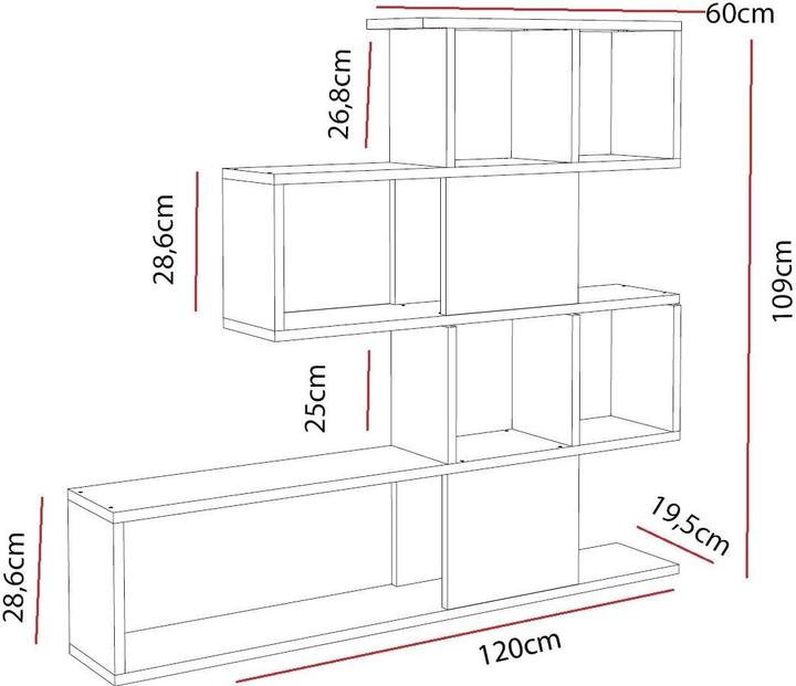 Actual product image Kalune Design Millie (120 x 19.50 x 109 cm)
