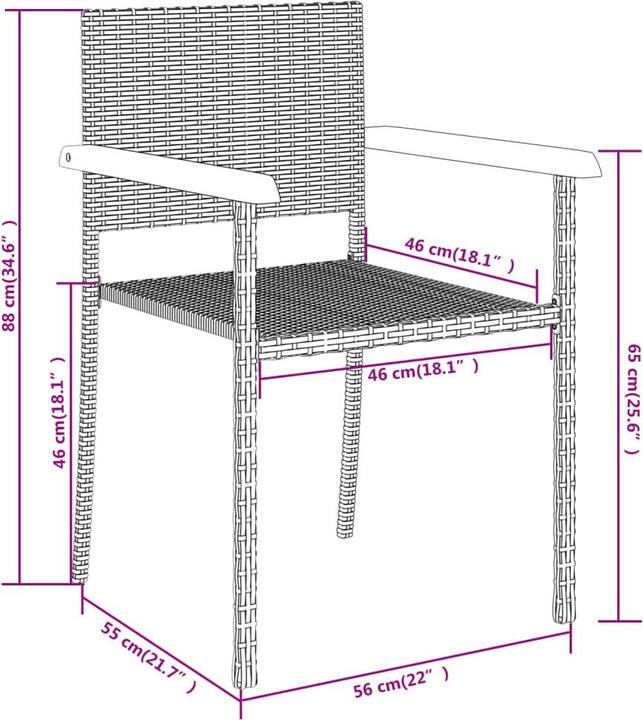 Produktbild vidaXL Garten Essgruppe