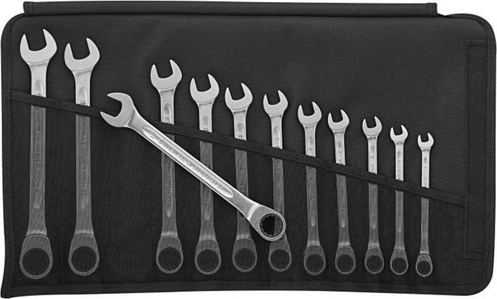 Actual product image Stahlwille 12-piece set ratchet combination spanners (19 mm, 8 mm, 15 mm, 10 mm)