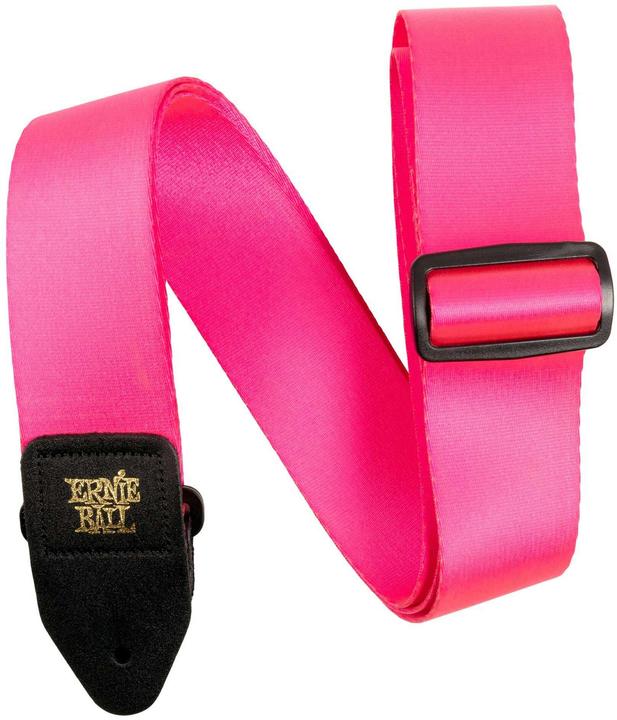 Actual product image Ernie Ball Guitar Strap, Premium, Neon Pink