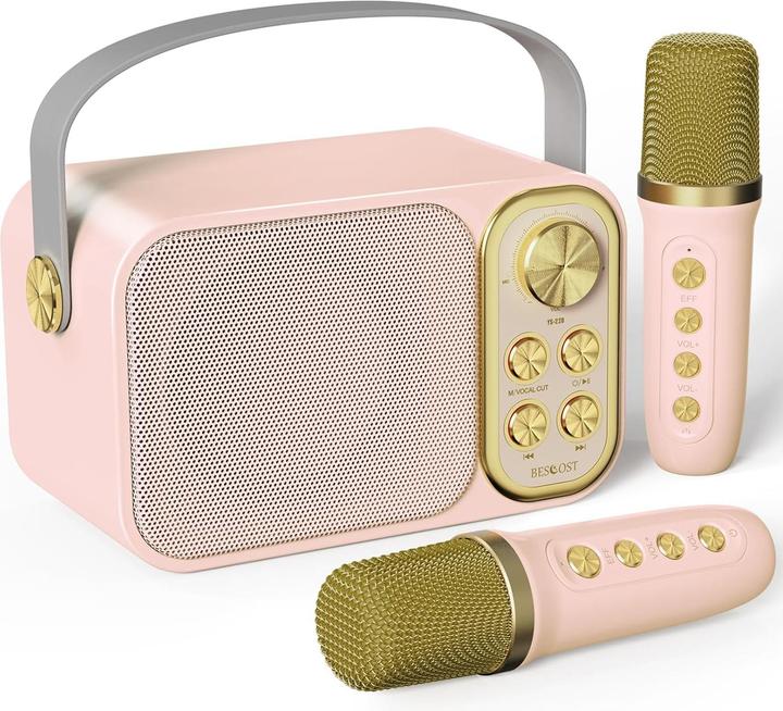 Produktbild Bescost Karaoke Maschine mit 2 Mikrofonen