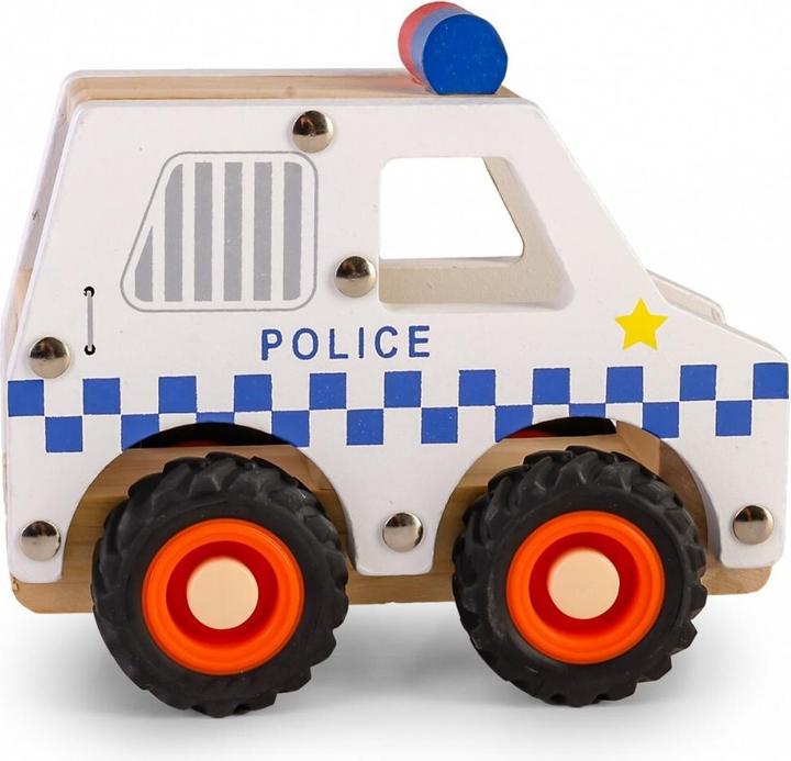 Produktbild Daff Holzauto mit Reifen - Polizei
