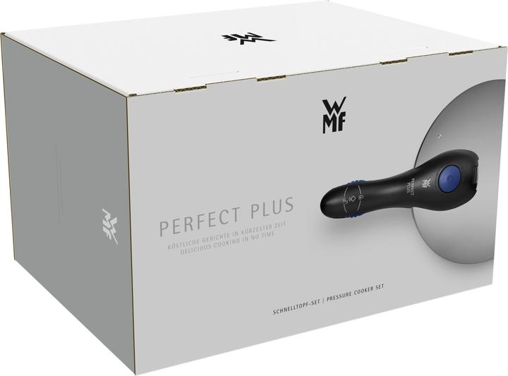 Image du produit WMF Autocuiseur 3pcs 6,5+3l grand signal de cuisson Perfect Plus induction (22 cm, Ensemble de casseroles et de poêles de cuisson, Acier inoxydable)